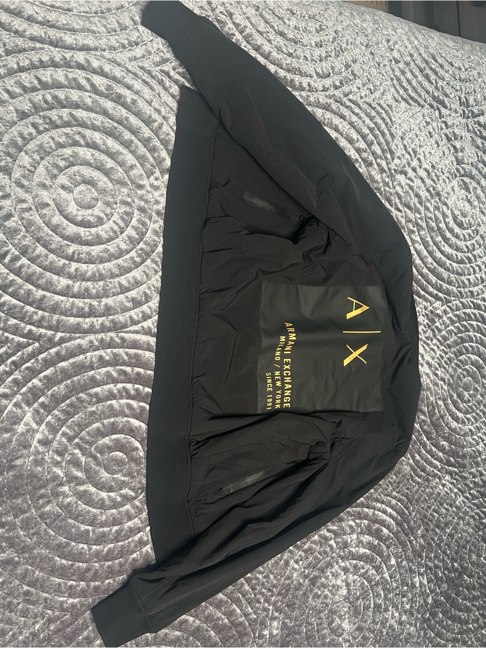 Armani Exchange Men's Reversible Logo Patch
Bomber Jacket